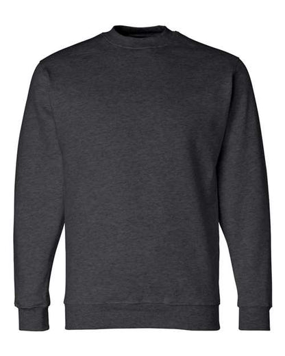 Bayside USA-Made Crewneck Sweatshirt 1102 Charcoal Heather