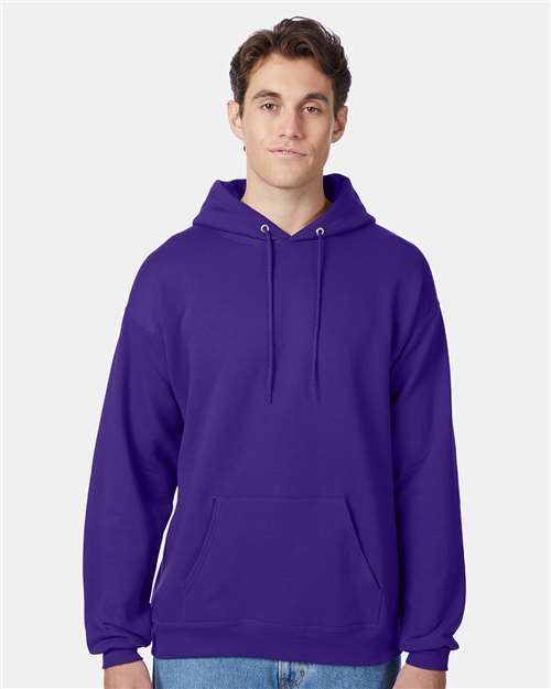 Custom Embroidered  Hanes Ecosmart® Hooded Sweatshirt P170 Purple