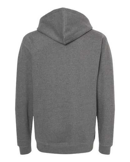 Independent Trading Co. Heavyweight Hooded Sweatshirt IND4000 Gunmetal Heather Custom Embroidered Business Logo