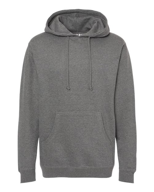 Independent Trading Co. Heavyweight Hooded Sweatshirt IND4000 Gunmetal Heather Custom Embroidered Business Logo