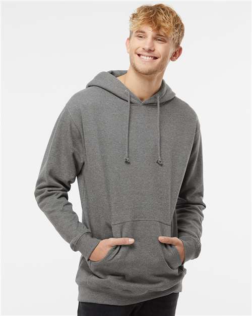 Custom Embroidered  Independent Trading Co. Heavyweight Hooded Sweatshirt IND4000 Gunmetal Heather