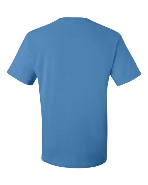 JERZEES Dri-Power® 50/50 T-Shirt 29MR Columbia Blue Custom Embroidered Business Logo