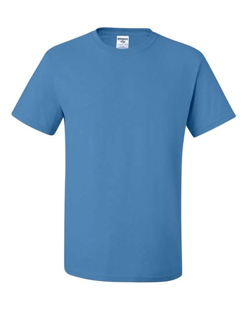 JERZEES Dri-Power® 50/50 T-Shirt 29MR Columbia Blue Custom Embroidered Business Logo