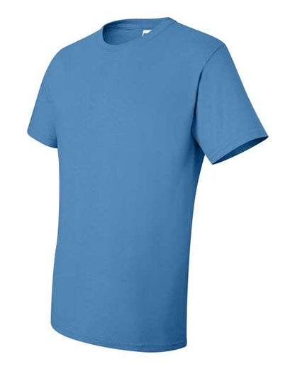 JERZEES Dri-Power® 50/50 T-Shirt 29MR Columbia Blue Custom Embroidered Business Logo