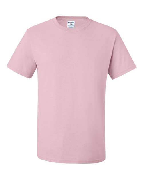 JERZEES Dri-Power® 50/50 T-Shirt 29MR Classic Pink Custom Embroidered Business Logo