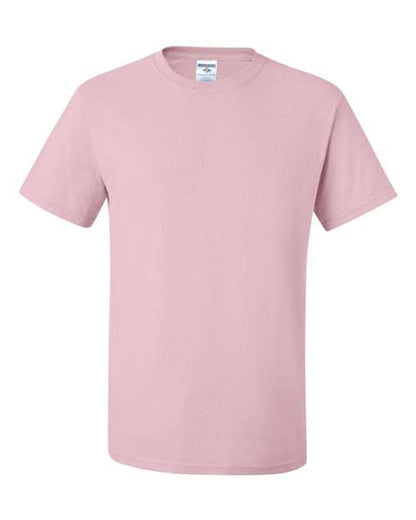 JERZEES Dri-Power® 50/50 T-Shirt 29MR Classic Pink Custom Embroidered Business Logo