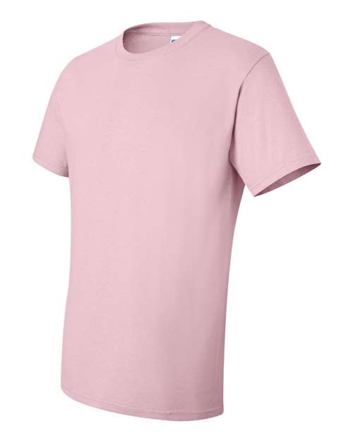 JERZEES Dri-Power® 50/50 T-Shirt 29MR Classic Pink Custom Embroidered Business Logo
