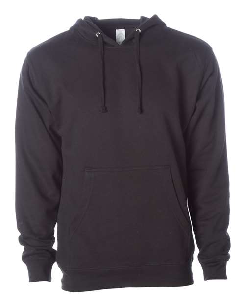 Independent Trading Co. Midweight Hooded Sweatshirt SS4500 Black Custom Embroidered Business Logo