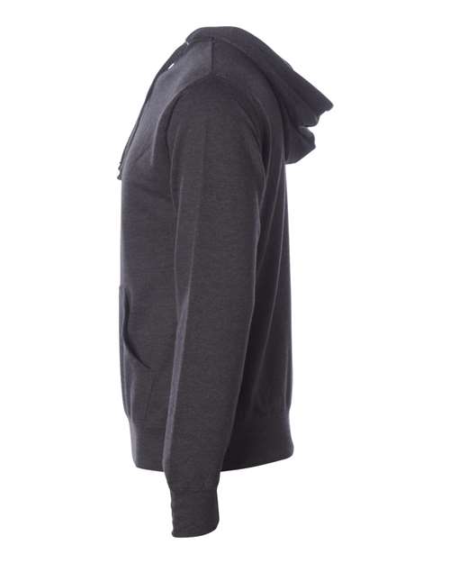 Independent Trading Co. Midweight Hooded Sweatshirt SS4500 Charcoal Heather Custom Embroidered Business Logo