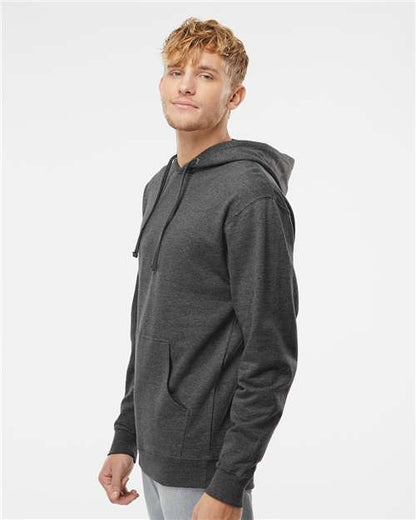 Independent Trading Co. Midweight Hooded Sweatshirt SS4500 Charcoal Heather Custom Embroidered Business Logo