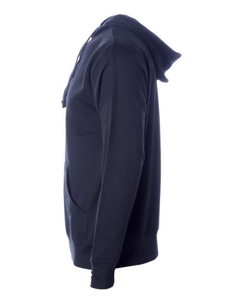 Independent Trading Co. Midweight Hooded Sweatshirt SS4500 Classic Navy Custom Embroidered Business Logo
