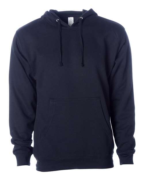 Independent Trading Co. Midweight Hooded Sweatshirt SS4500 Classic Navy Custom Embroidered Business Logo