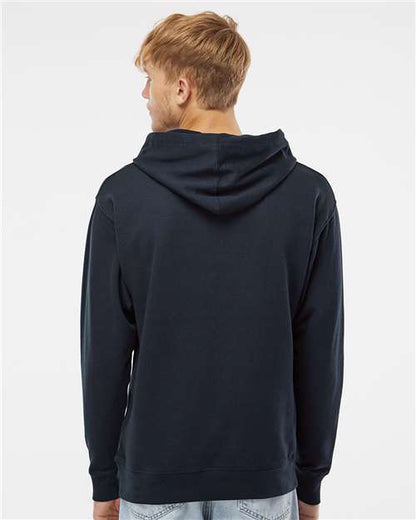 Independent Trading Co. Midweight Hooded Sweatshirt SS4500 Classic Navy Custom Embroidered Business Logo