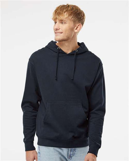 Custom Embroidered  Independent Trading Co. Midweight Hooded Sweatshirt SS4500 Classic Navy