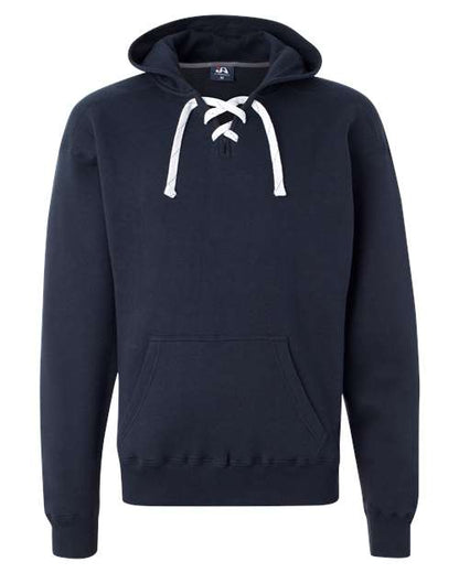 J. America Sport Lace Hooded Sweatshirt 8830 Navy
