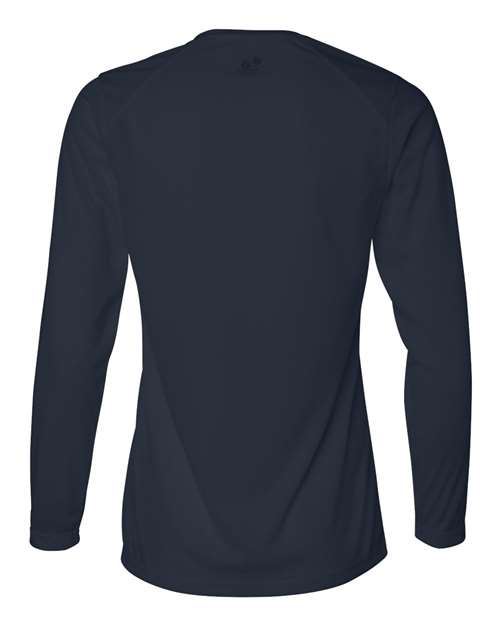 Badger Women's B-Core Long Sleeve T-Shirt 4164 Navy