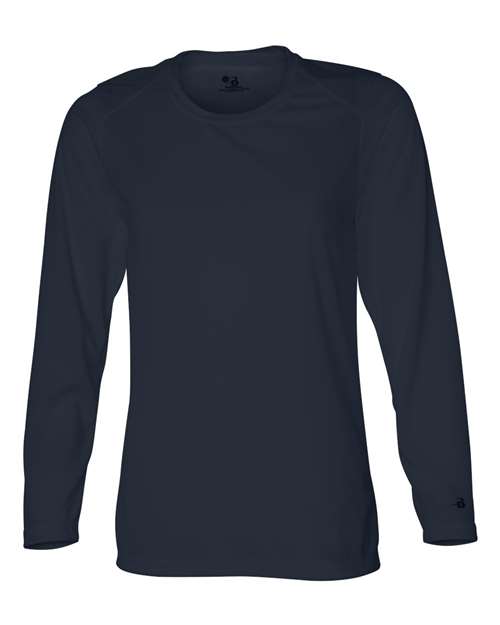 Badger Women's B-Core Long Sleeve T-Shirt 4164 Navy