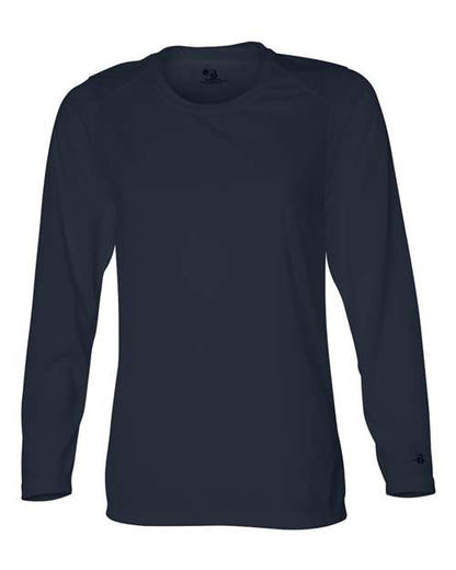 Badger Women's B-Core Long Sleeve T-Shirt 4164 Navy