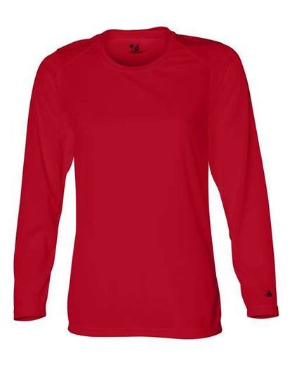 Badger Women's B-Core Long Sleeve T-Shirt 4164 Red