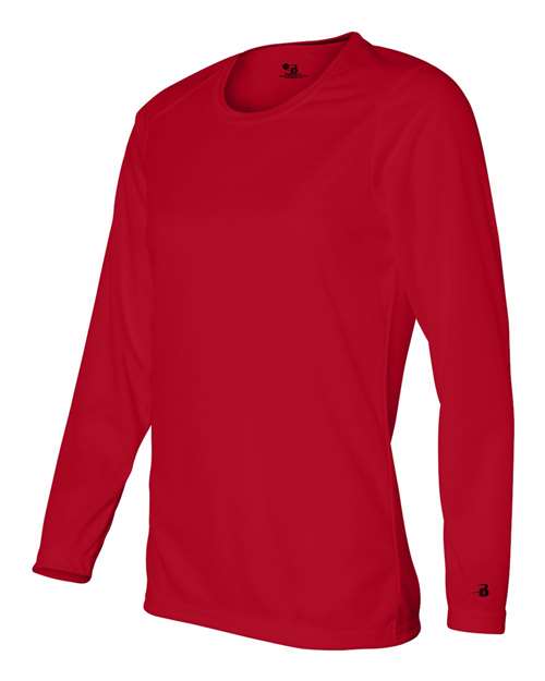 Badger Women's B-Core Long Sleeve T-Shirt 4164 Red