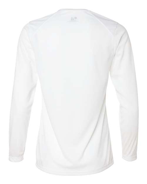 Badger Women's B-Core Long Sleeve T-Shirt 4164 White