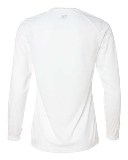 Badger Women's B-Core Long Sleeve T-Shirt 4164 White