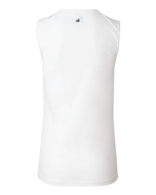 Badger Women's B-Core Sleeveless T-Shirt 4163 White