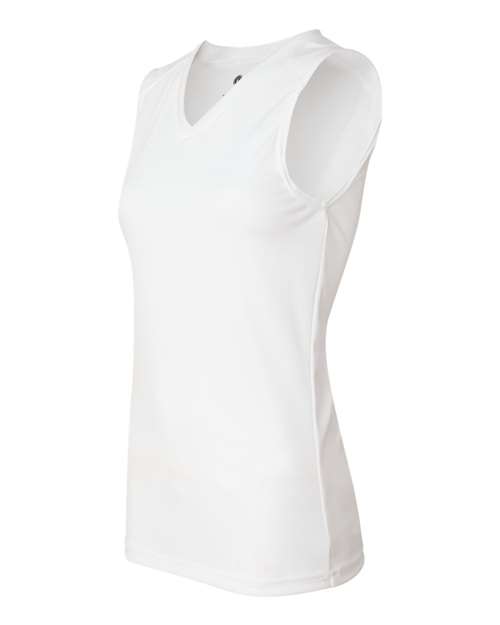 Badger Women's B-Core Sleeveless T-Shirt 4163 White
