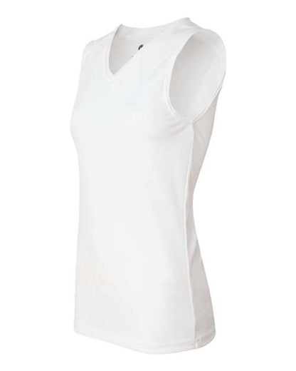 Badger Women's B-Core Sleeveless T-Shirt 4163 White