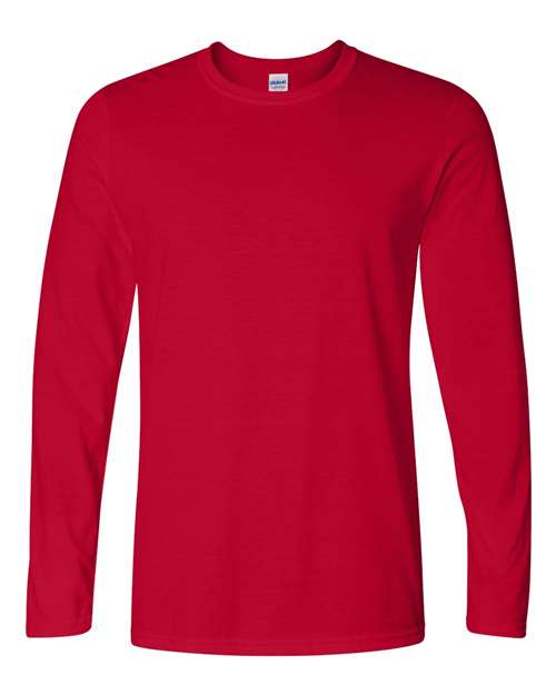 Gildan Softstyle® Long Sleeve T-Shirt 64400 Custom Embroidered Business Logo