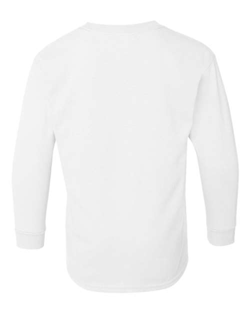 Gildan Heavy Cotton™ Youth Long Sleeve T-Shirt 5400B Custom Embroidered Business Logo