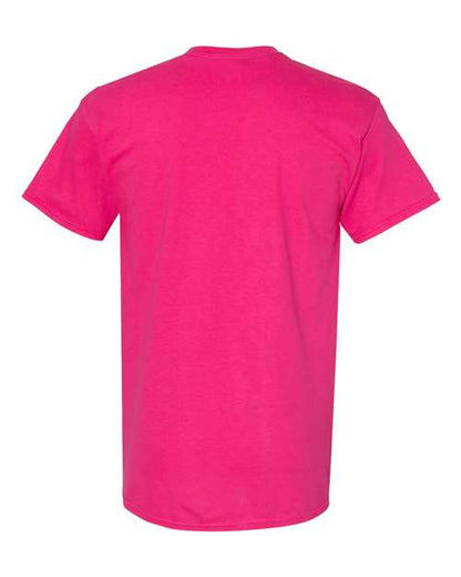 Gildan USA-Made Fine Jersey T-Shirt 5000 Heather Sapphire Custom Embroidered Business Logo