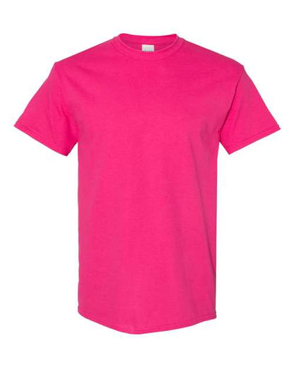 Gildan USA-Made Fine Jersey T-Shirt 5000 Heather Sapphire Custom Embroidered Business Logo