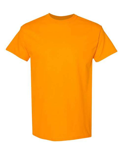 Gildan USA-Made Fine Jersey T-Shirt 5000 Tangerine Custom Embroidered Business Logo