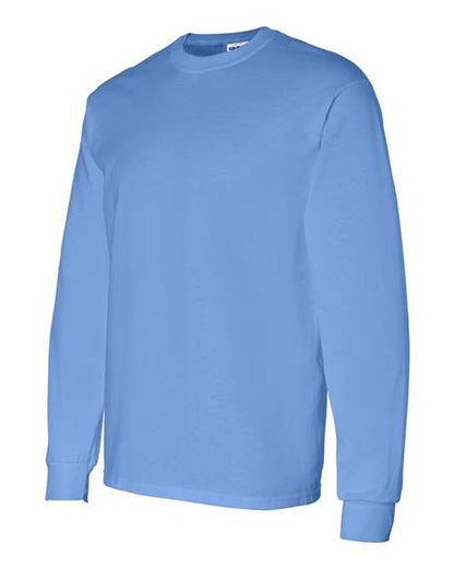 Gildan Heavy Cotton™ Long Sleeve T-Shirt 5400 Carolina Blue Custom Embroidered Business Logo
