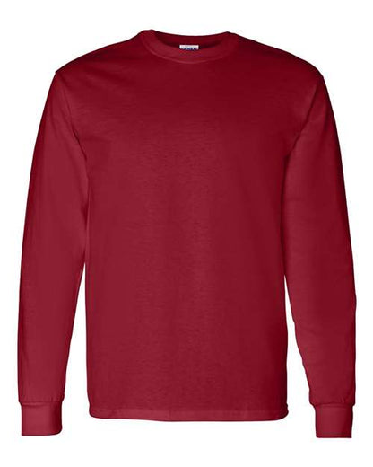 Gildan Heavy Cotton™ Long Sleeve T-Shirt 5400 Forest Custom Embroidered Business Logo