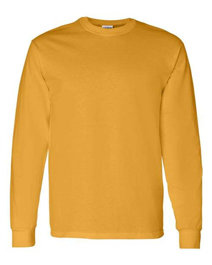 Gildan Heavy Cotton™ Long Sleeve T-Shirt 5400 Garnet Custom Embroidered Business Logo