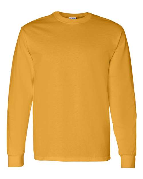 Gildan Heavy Cotton™ Long Sleeve T-Shirt 5400 Gold Custom Embroidered Business Logo