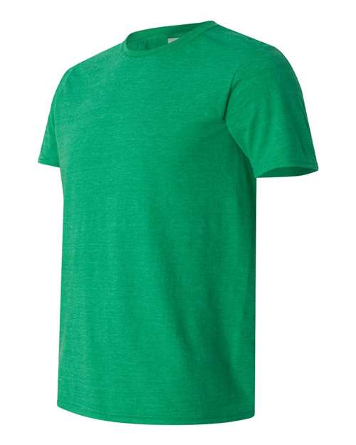 Gildan Softstyle® T-Shirt 64000 Heather Irish Green Custom Embroidered Business Logo