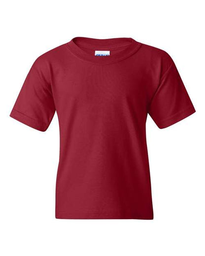 Gildan Heavy Cotton™ Youth T-Shirt 5000B Forest Green Custom Embroidered Business Logo