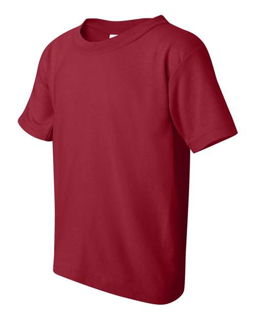 Gildan Heavy Cotton™ Youth T-Shirt 5000B Forest Green Custom Embroidered Business Logo