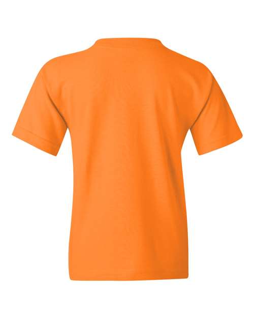 Gildan Heavy Cotton™ Youth T-Shirt 5000B Sport Grey Custom Embroidered Business Logo