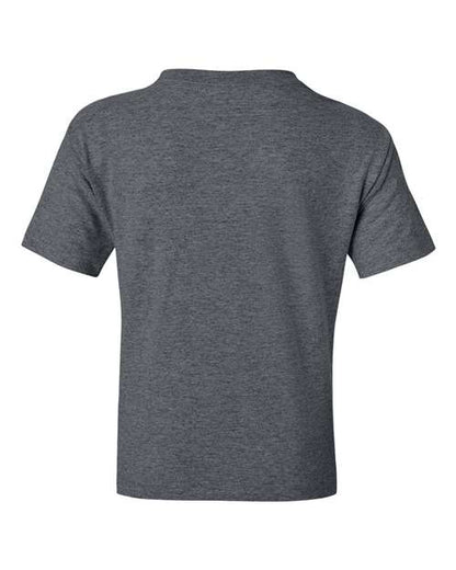 Gildan DryBlend® Youth T-Shirt 8000B Dark Heather Custom Embroidered Business Logo