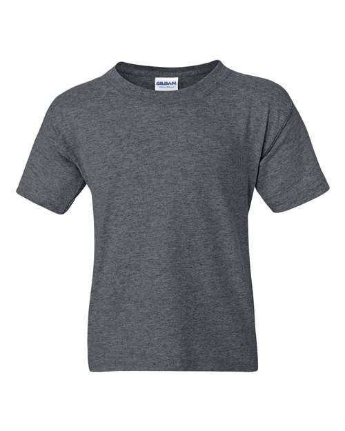 Gildan DryBlend® Youth T-Shirt 8000B Dark Heather Custom Embroidered Business Logo