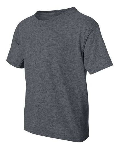 Gildan DryBlend® Youth T-Shirt 8000B Dark Heather Custom Embroidered Business Logo