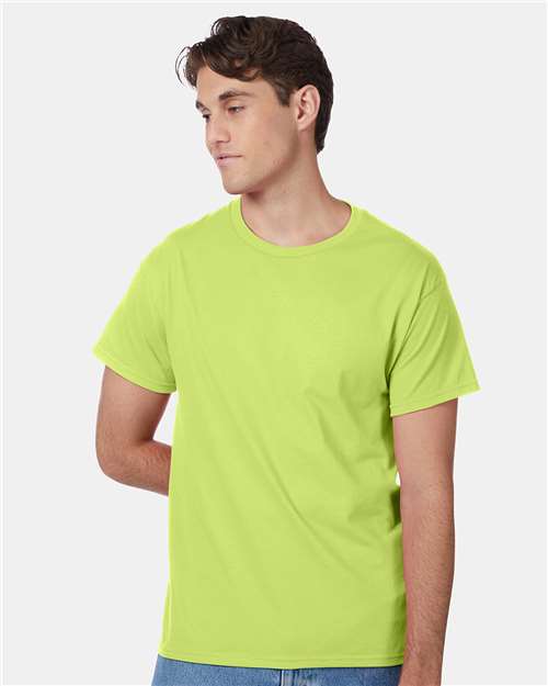 Custom Embroidered  Hanes Authentic T-Shirt 5250 Safety Green