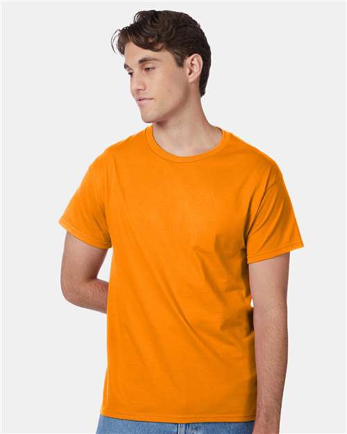 Custom Embroidered  Hanes Authentic T-Shirt 5250 Safety Orange