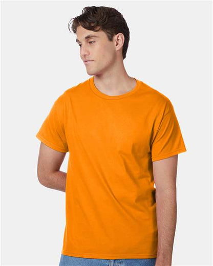Custom Embroidered  Hanes Authentic T-Shirt 5250 Safety Orange