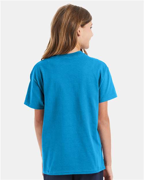 Hanes Authentic Youth T-Shirt 5450 Teal