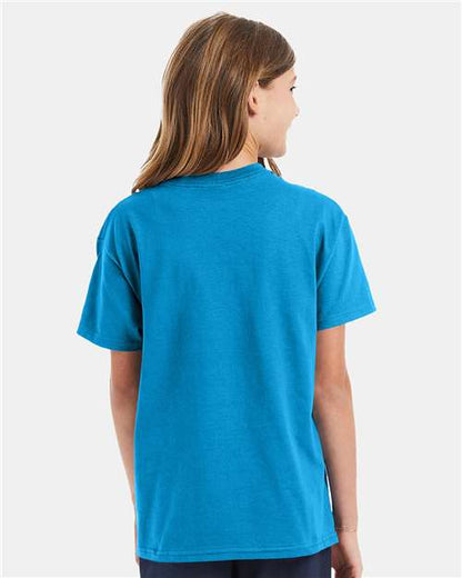 Hanes Authentic Youth T-Shirt 5450 Teal